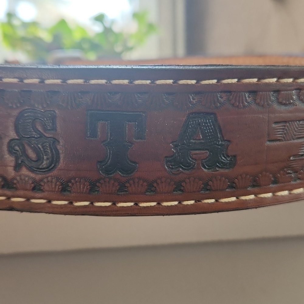 ACOSTA Personalized Leather belt Small - Picture 2 of 9